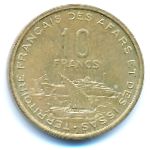 Французская территория афаров и исса, 10 франков (1969 г.)