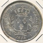 France, 5 francs, 1814–1815