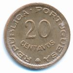 Guinea-Bissau, 20 centavos, 1973