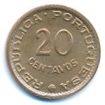 Guinea-Bissau, 20 centavos, 1973