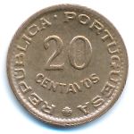 Guinea-Bissau, 20 centavos, 1973