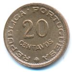 Guinea-Bissau, 20 centavos, 1973