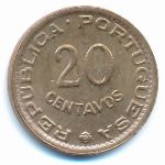 Guinea-Bissau, 20 centavos, 1973