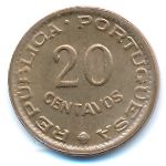Guinea-Bissau, 20 centavos, 1973