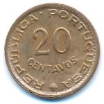 Guinea-Bissau, 20 centavos, 1973