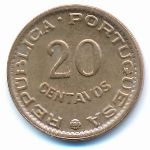 Guinea-Bissau, 20 centavos, 1973