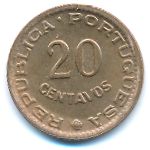 Guinea-Bissau, 20 centavos, 1973