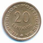 Guinea-Bissau, 20 centavos, 1973