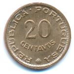 Guinea-Bissau, 20 centavos, 1973