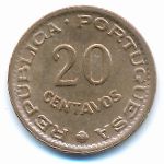 Guinea-Bissau, 20 centavos, 1973