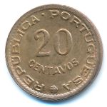 Guinea-Bissau, 20 centavos, 1973