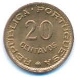 Guinea-Bissau, 20 centavos, 1973