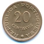 Guinea-Bissau, 20 centavos, 1973