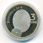 Slovenia, 3 euro, 2012