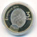 Slovenia, 3 euro, 2012