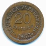 Guinea-Bissau, 20 centavos, 1933
