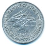 Экваториальные Африканские Штаты, 50 франков (1961 г.)
