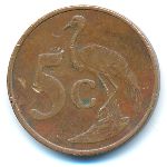 South Africa, 5 cents, 1998