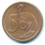 South Africa, 5 cents, 2004