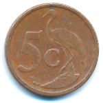 South Africa, 5 cents, 2006