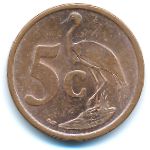South Africa, 5 cents, 2007