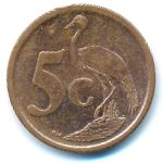 South Africa, 5 cents, 2007