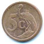 South Africa, 5 cents, 2008