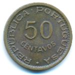 Angola, 50 centavos, 1953