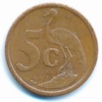 South Africa, 5 cents, 2007