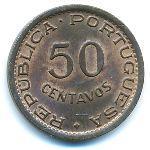 Angola, 50 centavos, 1953