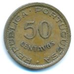 Angola, 50 centavos, 1958