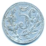 Алжир, 5 сентим (1916 г.)