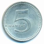 Angola, 5 kwanzas, 1977