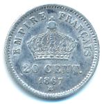 Франция, 20 сентим (1867 г.)
