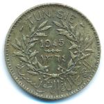Tunis, 2 francs, 1945