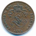 Belgium, 2 centimes, 1876