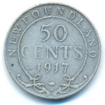 Newfoundland, 50 cents, 1917