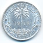 British West Africa, 2 shillings, 1919