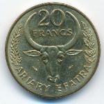 Madagascar, 20 francs, 1979