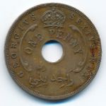 British West Africa, 1 penny, 1952