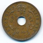 British West Africa, 1 penny, 1952