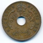 British West Africa, 1 penny, 1952