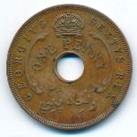 British West Africa, 1 penny, 1952