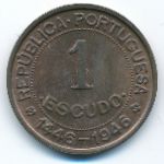 Guinea-Bissau, 1 escudo, 1946