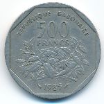 Gabon, 500 francs, 1985