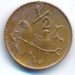 South Africa, 1/2 cent, 1970
