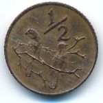 South Africa, 1/2 cent, 1970