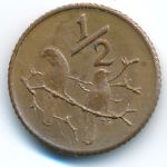 South Africa, 1/2 cent, 1970