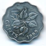 Swaziland, 5 cents, 1999