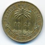 British West Africa, 2 shillings, 1923